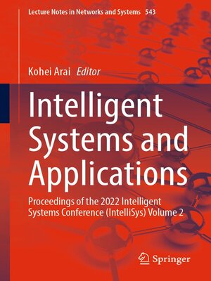 cover image of Intelligent Systems and Applications